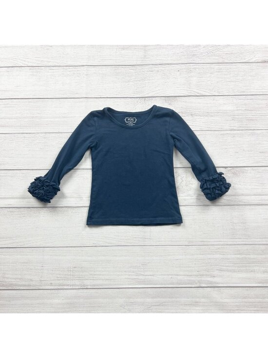 Sew SassyBoutique Other - Sew Sassy Ruffle Cuff Top Toddler Girls Long Sleeve Shirt Layering Basic 2T